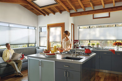 Transitional kitchen photo in Denver