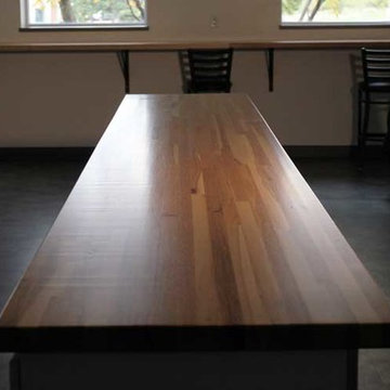 Hickory Butcher Block Top for Commercial Church