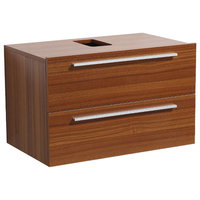 Fresca Senza Medio 32 Teak Modern Bathroom Cabinet, FCB8080TK