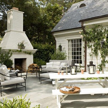 POOL HOUSE PORCH/FIREPLACE
