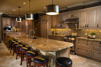 Inspiration for a contemporary kitchen remodel in Other