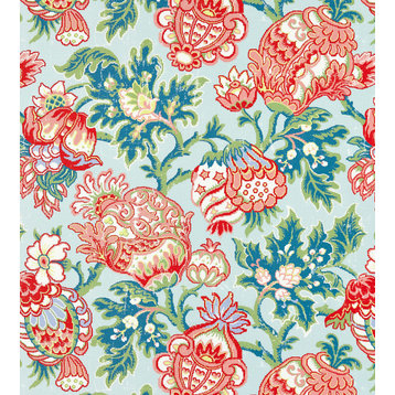 Canterbury Linen Print, Aquamarine