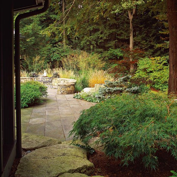 Granite Threshold and Bluestone Terrace