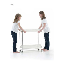 FLAT SERVING TROLLEY Yomei - Bar Carts