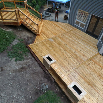 Issaquah-Highlands New Cedar Deck (Teardown, Rebuild, & Expand)