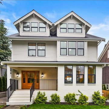 Andersen Black Double-Hung Windows