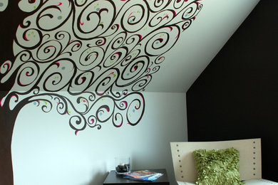 Bedroom - contemporary bedroom idea in Philadelphia