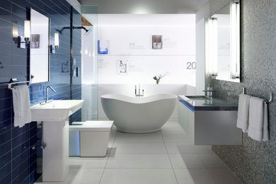 Example of a trendy bathroom design in Minneapolis