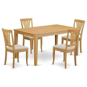 5-Piece Small Kitchen Table Set, Kitchen Table And 4 Dinette Chairs