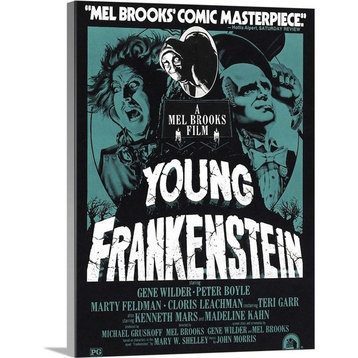 "Young Frankenstein (1974)" Wrapped Canvas Art Print, 18"x24"x1.5"