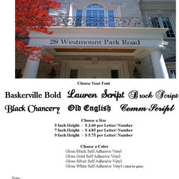 Custom Script Address Signs - Outdoor Products