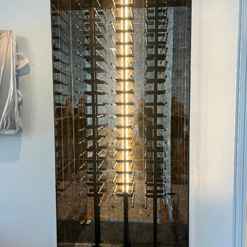 Mirror Tile Wine Wall