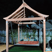 swings, gliders and hammocks