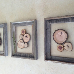 'Cluster' - Eccentric Cottage Chic Wood Artwork - Wall Decor