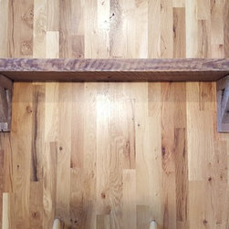 Reclaimed Timber Mantel, Wood Knee Brace Concord NC - Wall Accents