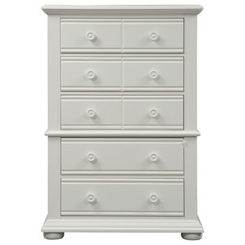 Liberty Furniture Summer House 5 Drawer Chest, Oyster White