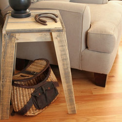 Reclaimed Wood Side Table - Side Tables And End Tables