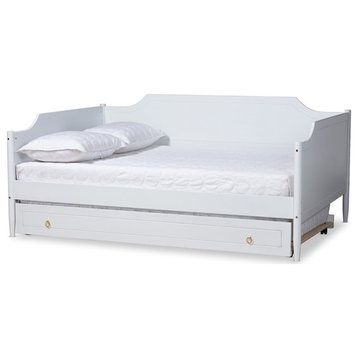 Bowery Hill White Finished Wood Full Size Daybed