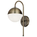 Dainolite - Dainolite DAY-71W-AB Dayana - One Light Wall Sconce - 1 Light Halogen Sconce, Antique Brass Finish withDayana One Light Wal Antique Brass White  *UL Approved: YES Energy Star Qualified: n/a ADA Certified: n/a  *Number of Lights: Lamp: 1-*Wattage:40w G9 bulb(s) *Bulb Included:No *Bulb Type:G9 *Finish Type:Antique Brass