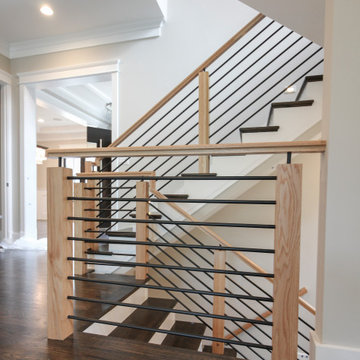 Project #69 | Contemporary Staircase with Horizontal Metal Rods