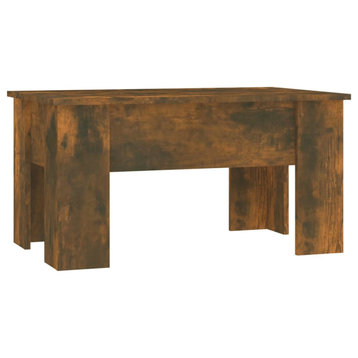 Vidaxl Coffee Table Smoked Oak 31.1"x19.3"x16.1" Engineered Wood