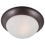 Maxim Lighting International - Essentials 2-Light Flush Mount - Shed some light on your next family gathering with the Essentials Flush Mount. This 2-light flush-mount fixture is beautifully finished in a unique color with glass shades and will match almost any existing decor. Hang the Essentials Flush Mount over your dining table for a classic look, or in your entryway to welcome guests to your home.