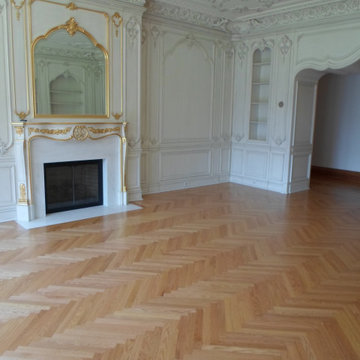 Custom Unfinished Clear Grade Red Oak Handpicked Herringbone