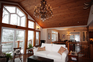 Elegant living room photo in Toronto