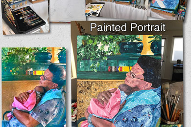 Hand Painted Custom Portrait 18"x24"