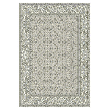 Dynamic Rugs Ancient Garden 57011 Rug 7'10" Round Soft Gray, Cream Rug