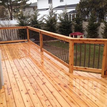 Custom Cedar Deck with Deckorators Ballusters
