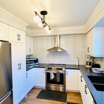 Thermofoil White MDF Kitchen - Brampton