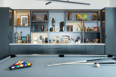 Family room - contemporary family room idea in Salt Lake City