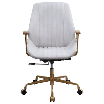 ACME Hamilton Office Chair in Vintage White Finish