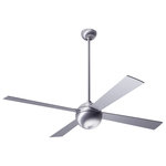 The Modern Fan Co. - Ball Fan, Brushed Aluminum, 42" Aluminum Blades - From The Modern Fan Co., the original and premier source for contemporary ceiling fan design:  the Ball Fan in Brushed Aluminum Finish with 42" Aluminum Blades, No Light and Handheld Remote Control (2-wire).  Includes 6" and 16" down rods with optional down rods of additional lengths also available.