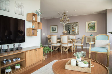 Living room - transitional living room idea in Other