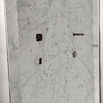 Carrara Statuario ThinSlabz Shower