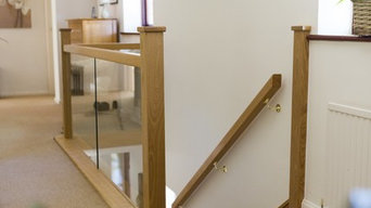 Oak and glass staircase renovation in Turnworth, Dorset