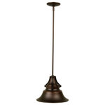 Craftmade - Union 1 Light Outdoor Pendant or Chandeller, Oiled Bronze Gilded, 12" - Designed to replicate vintage industrial lights, the Union is classic Americana for your home. Uncluttered and clean, the beautifully gilded bronze finish shines bright. The Union looks great indoors and in commercial applications. Choose from an array of sizes and mounting options and this timeless light will illuminate your home and warm your space for the long haul.