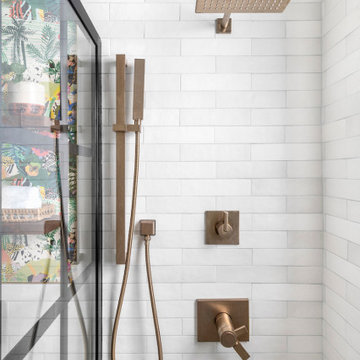 Eclectic Jungle Bathroom