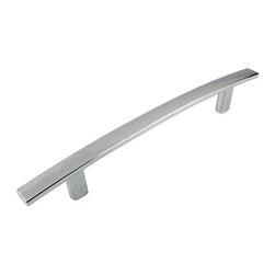 Cosmas - Cosmas 2363-128CH Polished Chrome 5&rdquo; CTC Subtle Arch Cabinet Pull [10-PACK] - Cabinet And Drawer Handle Pulls