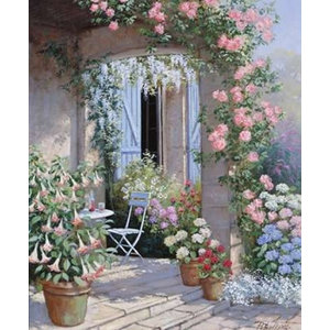 Fragrant Entrance by Betty Carr Landscapes Flower Patios Print Poster 18x24
