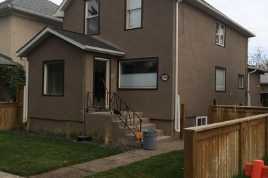 Before  - Exterior Painting Project SE Calgary home