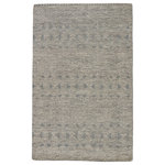 Jaipur Living - Jaipur Living Abelle Hand-Knotted Medallion Area Rug, Gray/White, 6'x9' - An intricate design and hand-knotted craftsmanship define the exceptional beauty of this stunning area rug. This wool and cotton accent boasts a detail-rich medallion motif, forming a captivating repeating pattern in neutral gray and white hues.