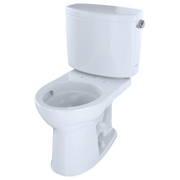 Toto Round 1.28 GPF Toilet, Right-Hand Trip Lever, Cotton White