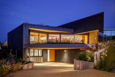 Inspiration for a large beach style front detached house in Cornwall.