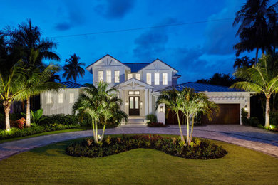 Coastal exterior home idea in Other