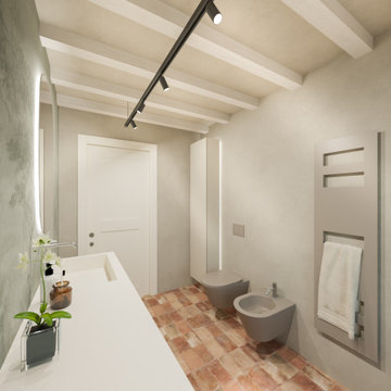 Ambiente rustico e design moderno