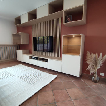 Rénovation d'une entrée et d'un salon