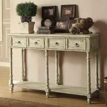 Antique Ivory Console Table